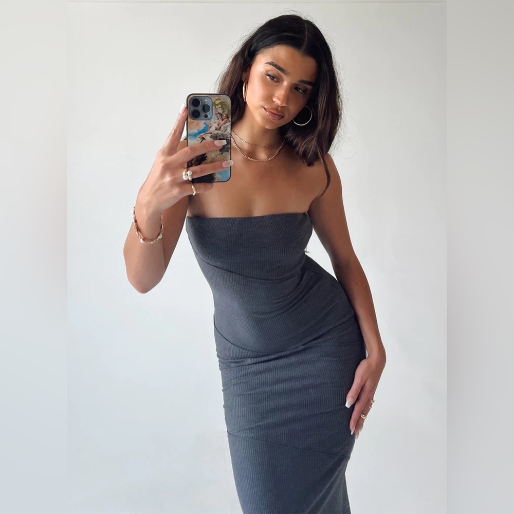 Princess Polly Oscar Dress in Grey Xs